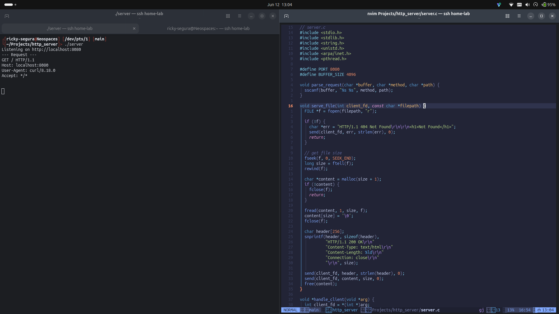 Building an HTTP Server in C
